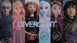 Rise of the Brave Tangled Frozen Dragons  Divergent NonDisney  Toxic [upl. by Lenaj]