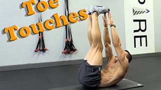 Abs Toe Touches Exercise [upl. by Zephan]