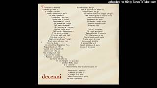 Amedeo Minghi – Decenni con testo [upl. by Ardnaskela681]