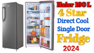 Haier 190L 4 Star Direct Cool Single Door  haier fridge unboxing  fridge  Haier 190L 4 Star  hai [upl. by Nuahsor490]