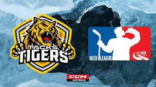 Super Tacks Tigers vs La Trobe Griffins Div 9  5th May  IceHQ Beer League ice hockey [upl. by Nahshon]