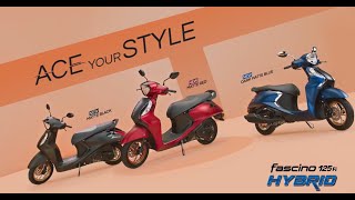 Yamaha Fascino 125 FI Hybrid  Feature Video [upl. by Herring757]