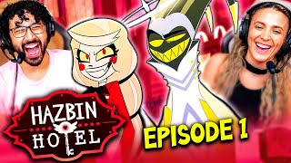 HAZBIN HOTEL Episode 1 REACTION 1x01 quotOverturequot Review  Happy Day In Hell  Hell Is Forever [upl. by Desireah]