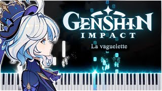 La vaguelette Genshin Impact 【 PIANO TUTORIAL 】 [upl. by Fretwell780]