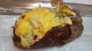 Chicken Loaded Baked Potato amp Fried Seasoned Cabbage [upl. by Loresz]