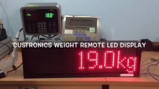 Weight Remote Display Panel  Avery Weigh Tronix ZM305  Remote weight indicator Extender Custronics [upl. by Keelin]