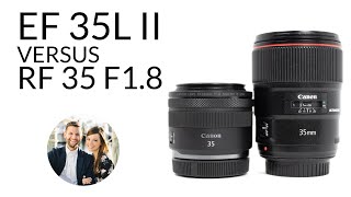 Canon EF 35mm f14L USM II Review and Canon RF 35mm f18 IS STM Macro Comparison [upl. by Xirtaeb]