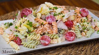 Mi ensalada de pasta favorita es la receta del verano ¡Y MUY FACIL [upl. by Ahsenek]