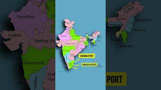 Indian sea ports भारतीय समुद्री बंदरगाह  ports sea ports views world knowledge shots [upl. by Ahseket]