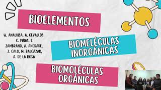 Bioelementos Biomoléculas Orgánicas e Inorgánicas  Grupo 3 [upl. by Yddor]