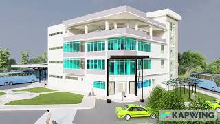 architectural design 3d relaistic photos and videos bus terminal design [upl. by Gollin]