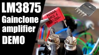 Gainclone LM3875 Build amp Demonstration [upl. by Blossom]