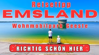 Reisetipp EMSLAND🥰 SPEICHERSEE Geeste ➡️WohnmobilStellplatz WOMOPARK Geeste⬅️ Reisebericht [upl. by Catharine]