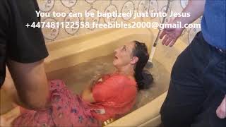 Jesus Christ is for the marginal baptism into Christ of homeless woman in south London UK [upl. by Azitram]