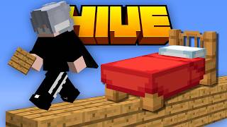 Jogando o NOVO BEDWARS do THE HIVE Minecraft Bedrock [upl. by Ayres]