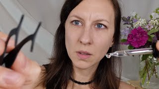 ASMR Theres something in your eye 👀 Bilingual roleplay ENFR [upl. by Aleiram]