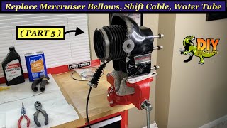 Replace Mercruiser alpha one gen 12 outdrive Bellows  PART 5 [upl. by Maxine229]