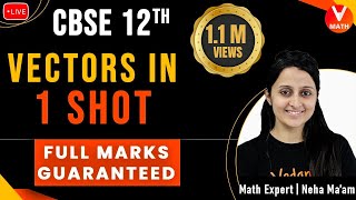 Vectors Class 12 in 1 Shot By Neha Agrawal  12th Boards  Full Marks Guaranteed  Vedantu Math [upl. by Tris]