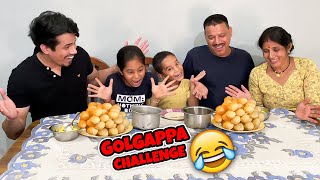 Golgappe Challenge With My FAMILY 😂 [upl. by Akeimat]