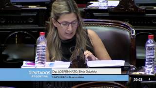 Diputada Lospennato Silvia Gabriela  Sesión 06122016 [upl. by Emarej893]