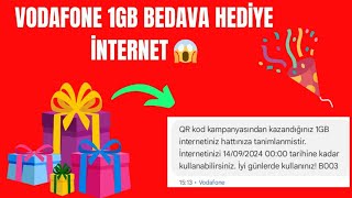 VODAFONE 1GB BEDAVA İNTERNET 2024  Vodafone Bedava İnternet Kazanmak 2024 [upl. by Alfi925]