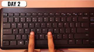 English Typing Course DAY 2  Free Typing Lessons  Touch Typing Course  Tech Avi [upl. by Ardnassac557]