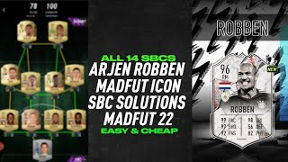 ARJEN ROBBEN  ALL 14 SBCS  SBC SOLUTIONS  Easiest Way Possible  MADFUT 22 [upl. by Carmelia]