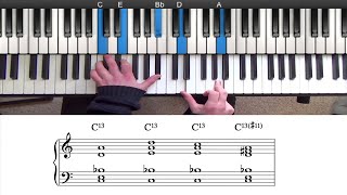 How to Play Jazz Piano Chord Extensions  Fast and Easy [upl. by Henke]