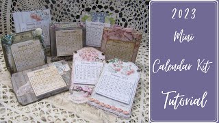 2023 Mini Calendar Kit Tutorial [upl. by Hurwitz]