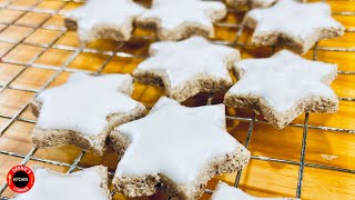 Cinnamon Stars Recipe  Zimtsterne [upl. by Sybille]