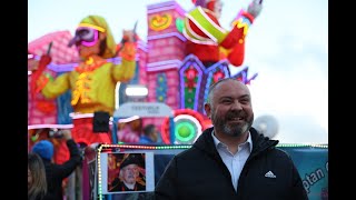 Carnival enthusiasts along with their amazing floats and dance troupes in Valletta [upl. by Ahsenik]