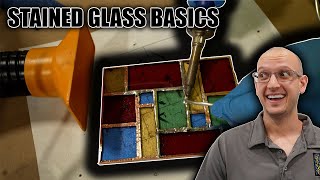 Stained Glass Basics How To Copper Foil A Beginner Panel [upl. by Araccat]