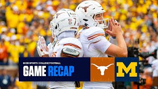 No 3 Texas DEMOLISHES Reigning National Champion Michigan  Full Game Recap [upl. by Ybbob]