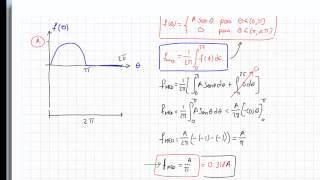 61 Valor Medio y Valor RMS de una señal senoidal [upl. by Caldwell224]