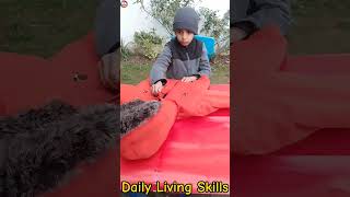 Daily Living Skills cpchild autisticchild kidsactivityideas [upl. by Wolsniw]