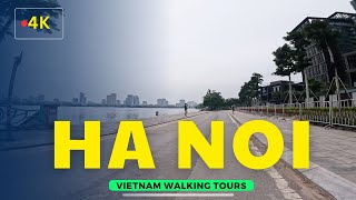 【🇻🇳 4K】 Hanoi Walking Tour Vietnam  West Lake  Vietnam Walking Tours [upl. by Aubert]