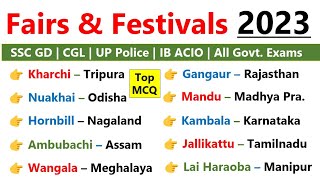 Festival amp Fair 2023 Current affairs  Jan to Dec 2023  Festival current affairs 2023 [upl. by Yajeet]