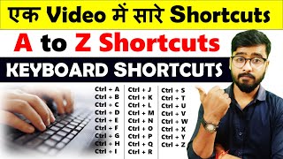 Keyboard a to z shortcut keys  keyboard shortcuts a to z  Keyboard Shortcuts [upl. by Burman]