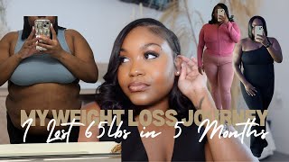 MY WEIGHT LOSS JOURNEY  HOW I LOST 65 POUNDS IN 5 MONTHS [upl. by Mort]