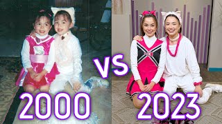 Recreating Our Childhood Halloween Costumes  Merrell Twins [upl. by Genesa]