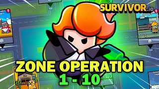 ULTIMATE ZONE OPERATION CHALLENGE 1  10 GUIDE TIPS amp HACKS to BEAT EVERY CHALLENGE in Survivorio [upl. by Arodasi]