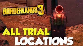 Borderlands 3 All Trials  Proving Grounds Locations [upl. by Iraam]