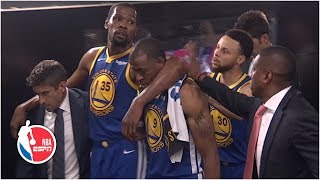 Kevin Durant Game 5 Achilles injury reaction from around the NBA  2019 NBA Finals [upl. by Sire]