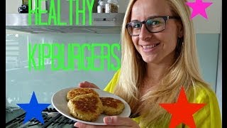 Recept Gezonde Kipburgers [upl. by Manaker276]