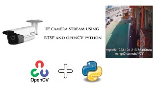 IP camera stream using RTSP and openCV python [upl. by Ahtnams]