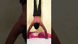 hand standing push up workout motivational gym video viral short video [upl. by Nelra750]