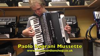 Paolo Soprani Super Paolo 120 Bass Musette Accordion [upl. by Inalem]