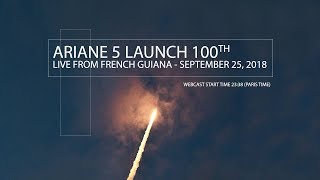 Ariane 5 launch 100th on September 2526 2018 VA243 [upl. by Joly255]