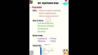 Anti hypertensive drugs drugeducation viralvideo pharmacyexam pharmacology pharmacy pharmacist [upl. by Nallaf538]