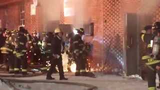 FDNY BATTLING ALL HANDS COMMERCIAL FIRE ON E 19TH ST IN SHEEPSHEAD BAY BROOKLYN [upl. by Aved383]